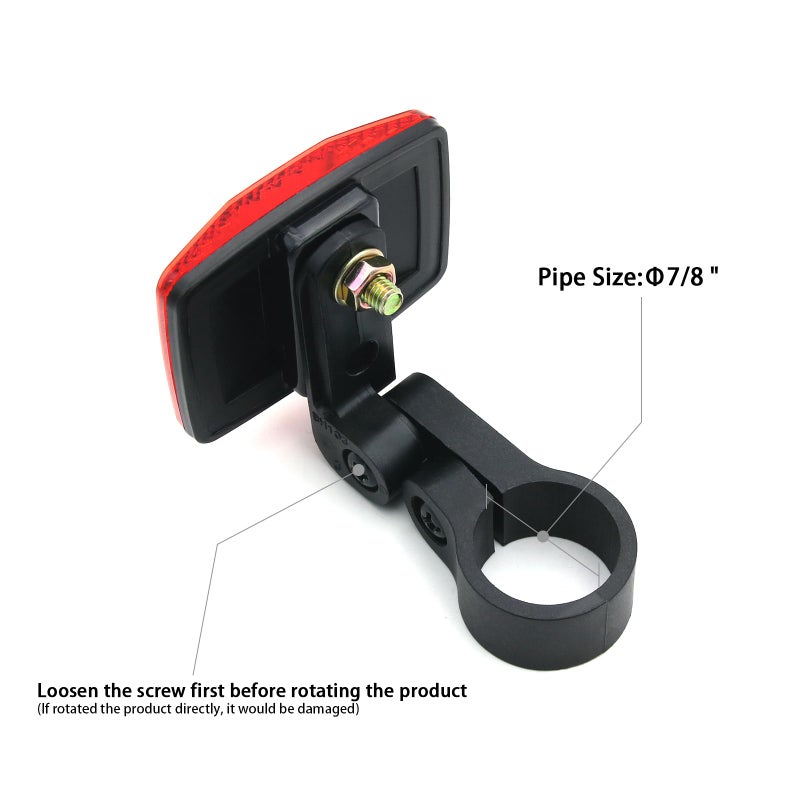 Demy MFC PRO Red Rear Bicycle Reflector - Image 2